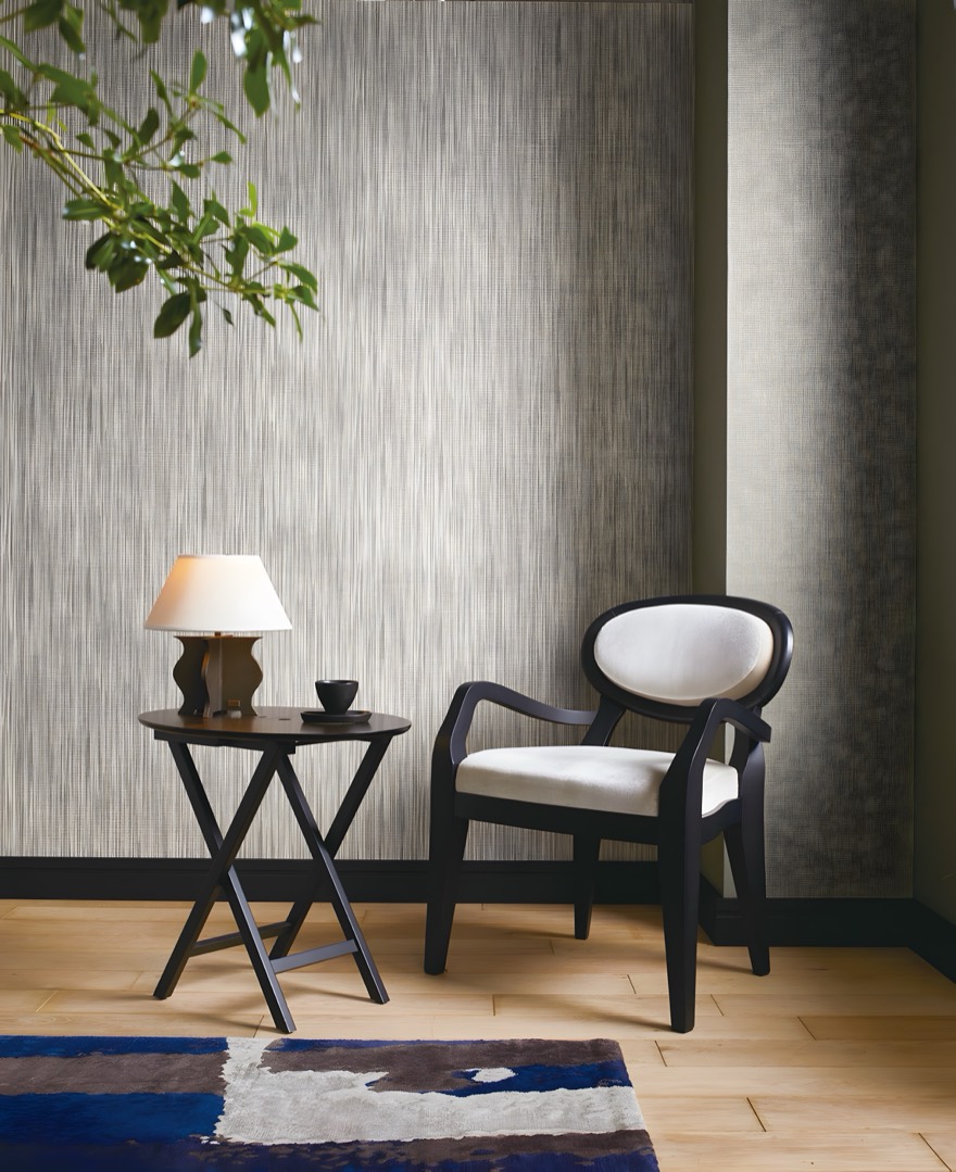 Ori TRI-5512 in a quiet interior with an armchair and lamp